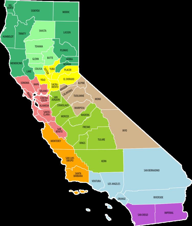 Economic regions of California