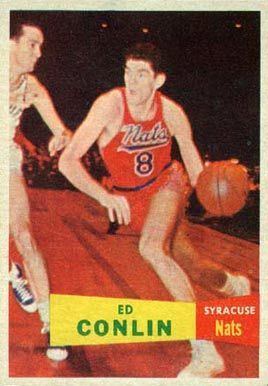 Ed Conlin 1957 Topps Ed Conlin 58 Basketball Card Value Price Guide