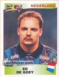 Ed de Goey Sticker 94 Ed de Goey Panini UEFA Euro England 1996