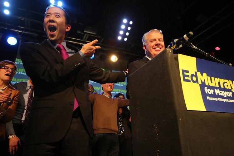 Ed Murray (Washington politician) Murray Were here tonight to declare victory in mayors race