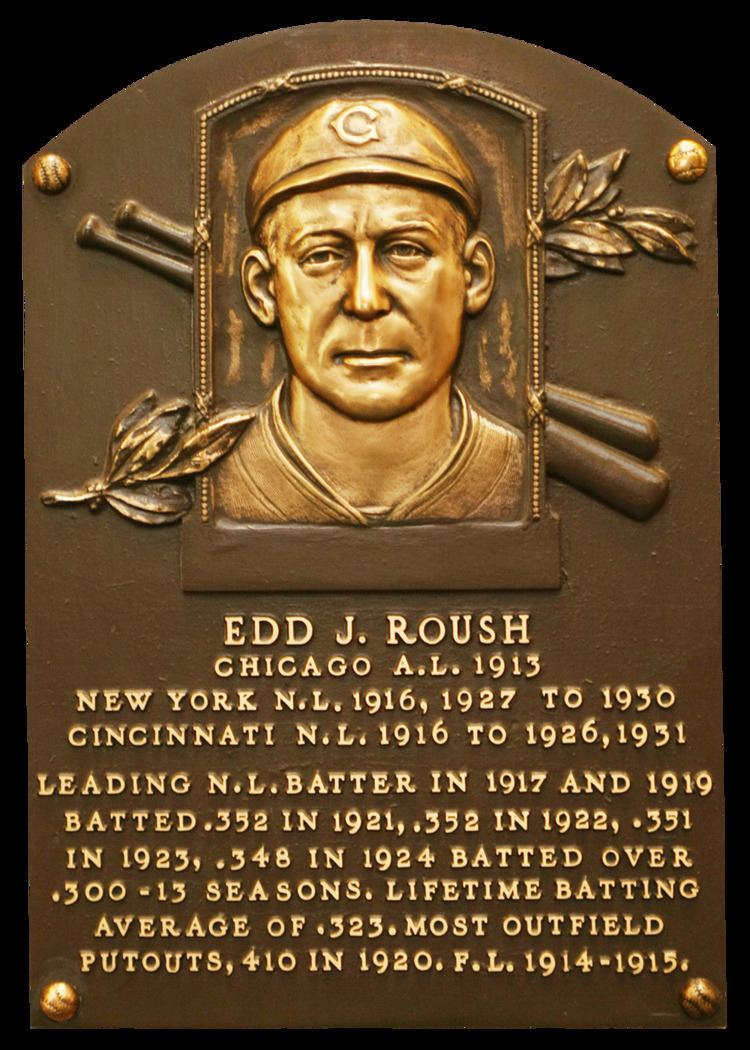 Edd Roush Roush Edd Baseball Hall of Fame