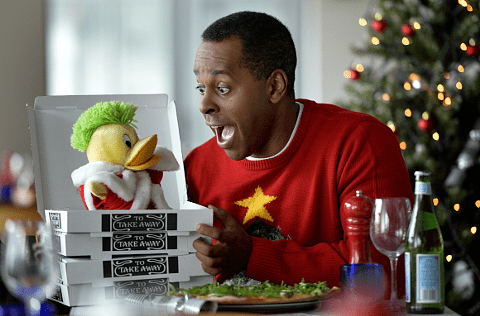 Edd the Duck Edd the Duck and Andi Peters reunite for Christmas dinner