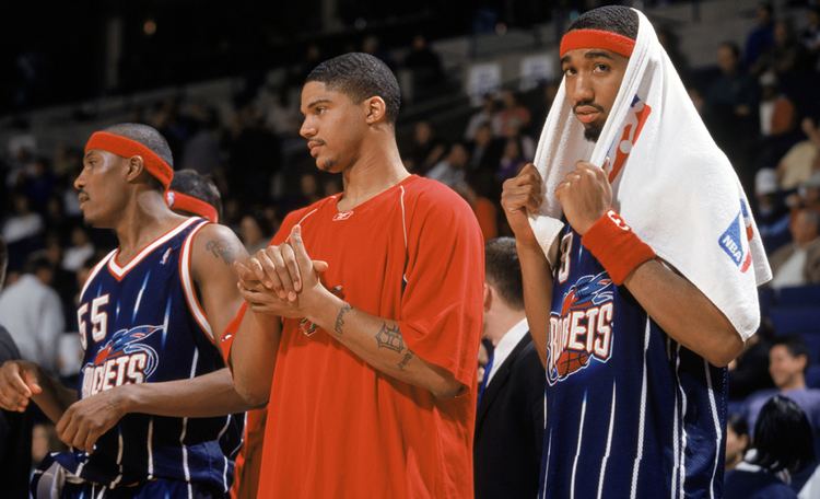 EDDIE GRIFFIN #33 Houston Rockets NBA 1996-2002 Champion Blue Red White  Jersey M,  in 2023
