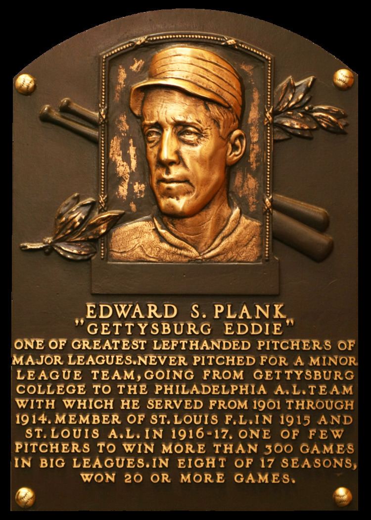 Eddie Plank Plank Eddie Baseball Hall of Fame