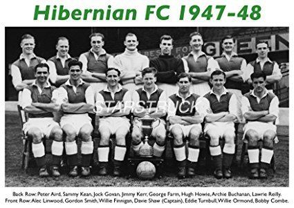 Eddie Turnbull Hibernian FC 194748 League Champions Lawrie Reilly Gordon
