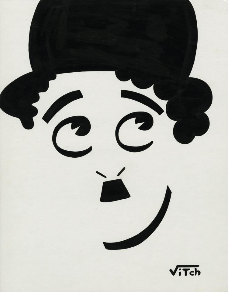 Eddie Vitch Brown Derby 2 caricatures by Eddie Vitch of Charlie Chaplin and Car