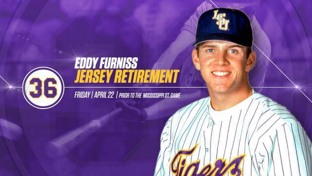 Eddy Furniss Former LSU baseball great Eddy Furniss jersey to be retired The