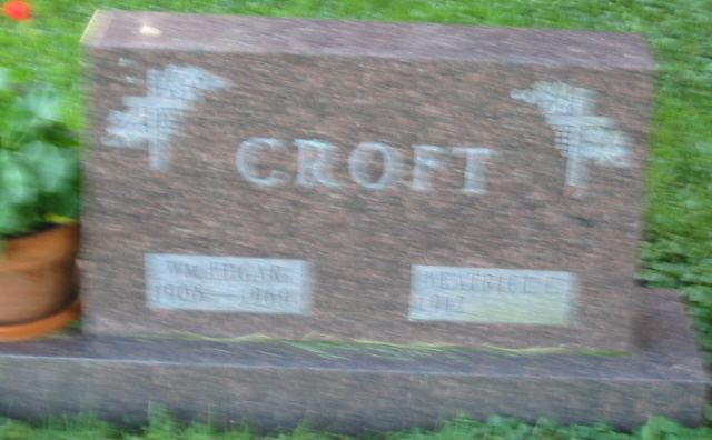 Edgar Croft William Edgar Croft 1908 1969 Find A Grave Memorial