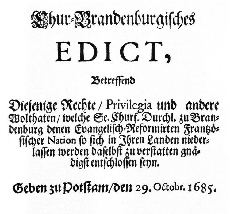 Edict of Potsdam