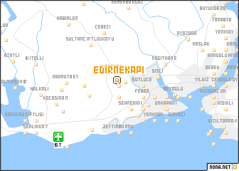 Edirnekapı, Istanbul Edirnekap Turkey map nonanet