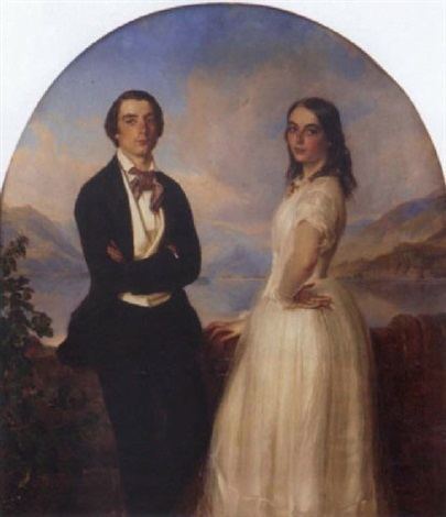Edmund Knowles Muspratt Portrait of Edmund Knowles Muspratt and Emma Jessie Muspratt in a
