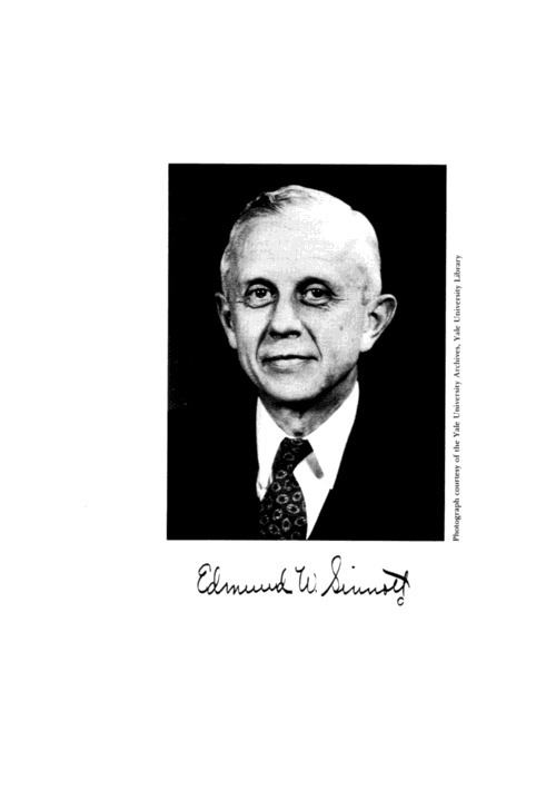 Edmund Ware Sinnott Edmund Ware Sinnott Biographical Memoirs V54 The National