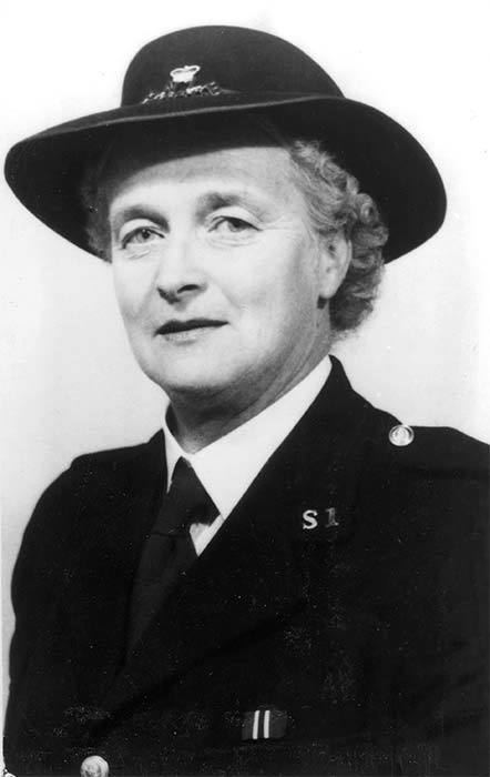 Edna Bertha Pearce Pearce Edna Bertha Edna Bertha Pearce in police uniform 1960s