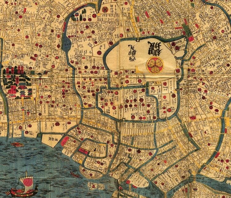 Edo Tokyo 18441848 PerryCastaeda Map Collection UT Library