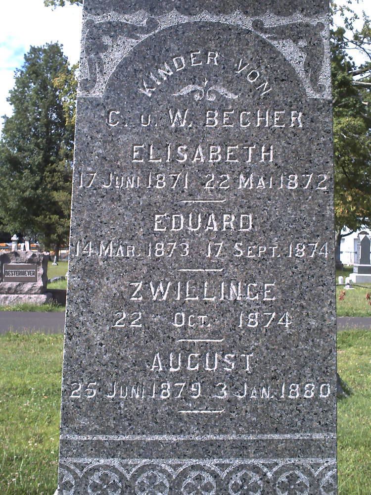 Eduard Becher Eduard Becher 1873 1874 Find A Grave Memorial