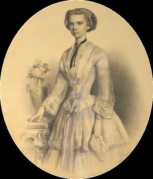 Eduard Kaiser Eduard Kaiser Elisabeth Empress of Austria etc print 1854