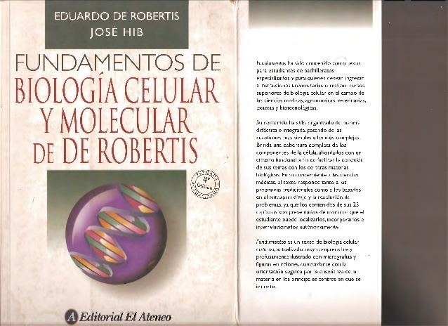 Eduardo de Robertis Fundamentos de Biologa Celular y Molecular De Robertis