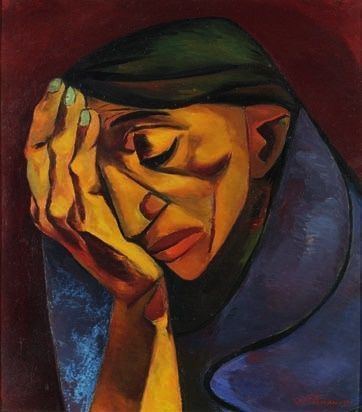 Eduardo Kingman Eduardo Kingman Mourning Woman paintings I admire