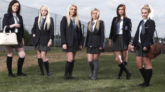 The casts of the 2011 documentary television program Educating Essex wearing their school uniform