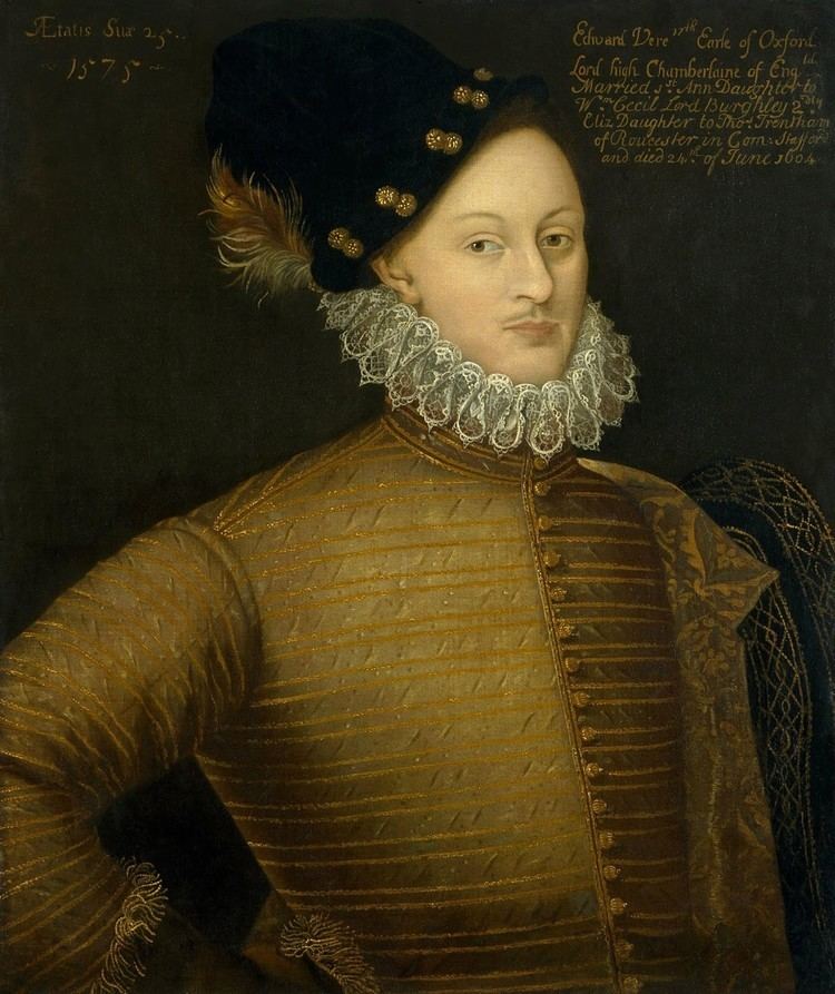 Edward de Vere, 17th Earl of Oxford Edward de Vere 17th Earl of Oxford Wikipedia the free