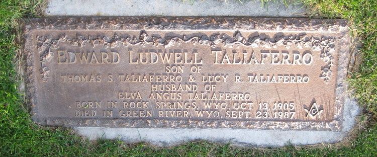 Edward Ludwell Edward Ludwell Taliaferro 1905 1987 Find A Grave Memorial
