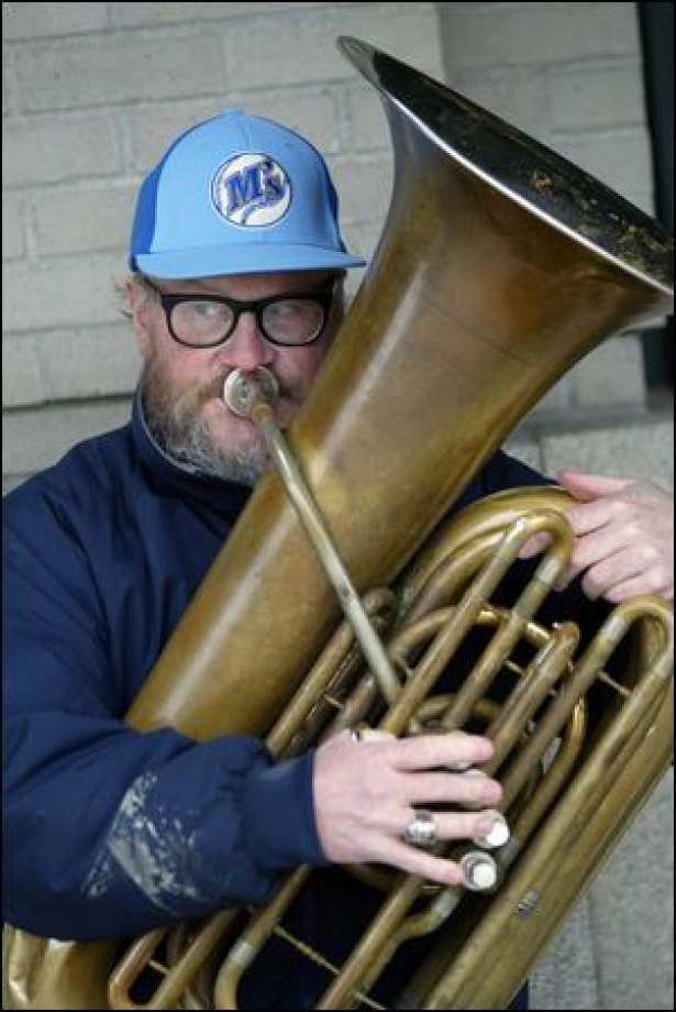 Edward McMichael Tuba Man was a grin set to music seattlepicom