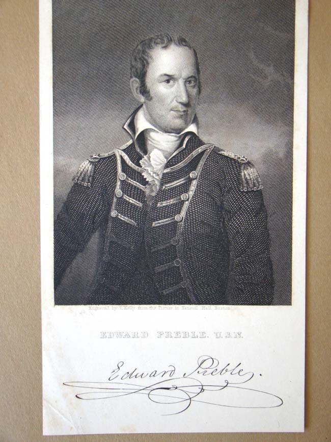 Edward Preble A RARE document signed in 1799 by EDWARD PREBLE USN Commodore Capt