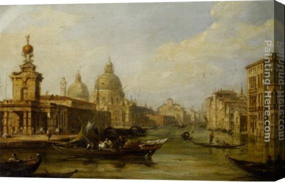 Edward Pritchett Edward Pritchett On the Grand Canal Venice Stretched Canvas