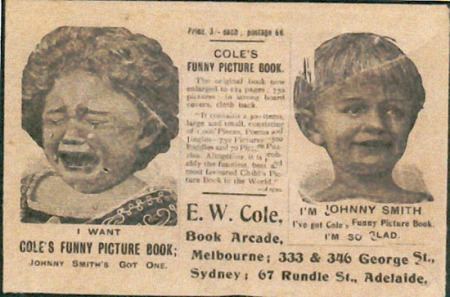 Edward William Cole EDWARD WILLIAM COLE MELBOURNE BOOKSELLER 18321918