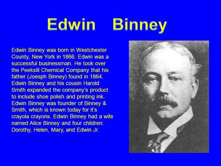 Edwin Binney Alice Binney the wife of the company coowner Edwin Binney Created