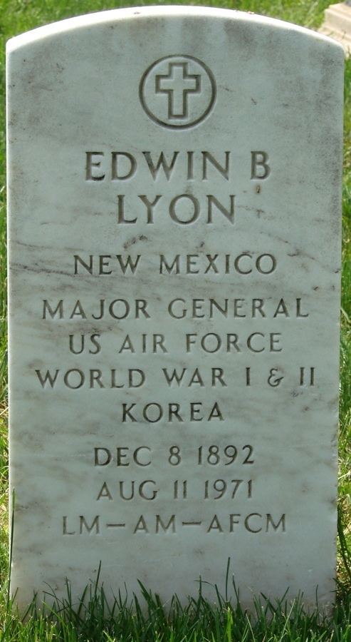 Edwin Bowman Lyon MG Edwin Bowman Lyon 1892 1971 Find A Grave Memorial