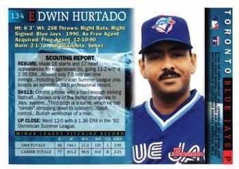 Edwin Hurtado 1995 Bowman Baseball Gallery The Trading Card Database