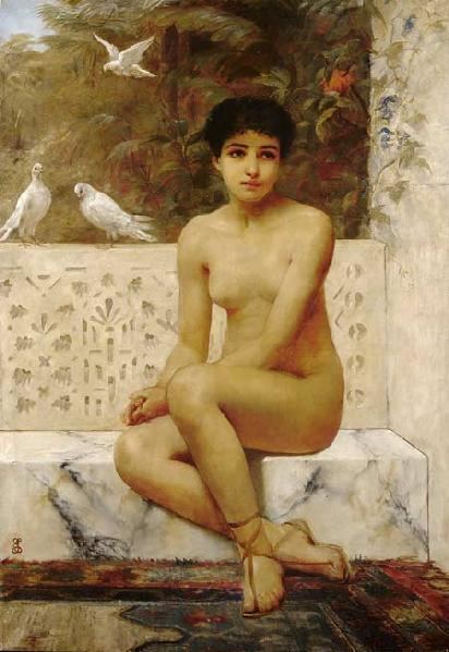 Edwin Long Ready for the Bath by EDWIN LONG Peter Nahum At The