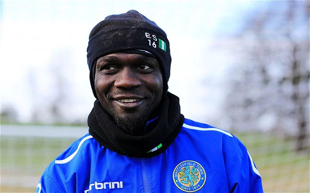 Efe Sodje FA Cup Efe Sodje survivng at Macclesfield Town thanks to