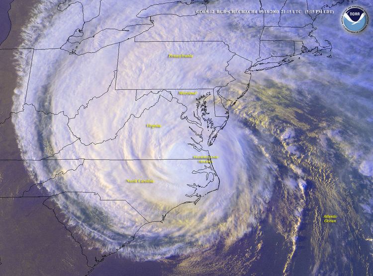 Effects of Hurricane Isabel in Virginia