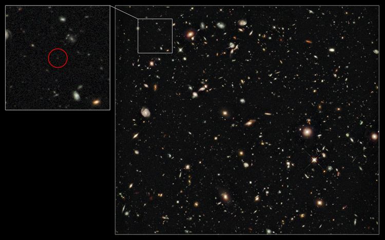 EGSY8p7 Astronomers spot farthest ancient galaxy a 39deep window into the