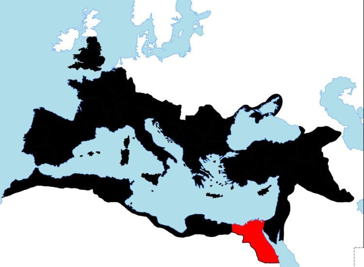Egypt (Roman province) Egypt roman Province Map