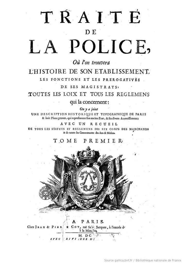 Eight maps of Paris from Traité de la police