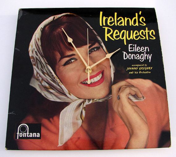 Eileen Donaghy Items similar to Eileen Donaghy Vinyl Record CLOCK made from an