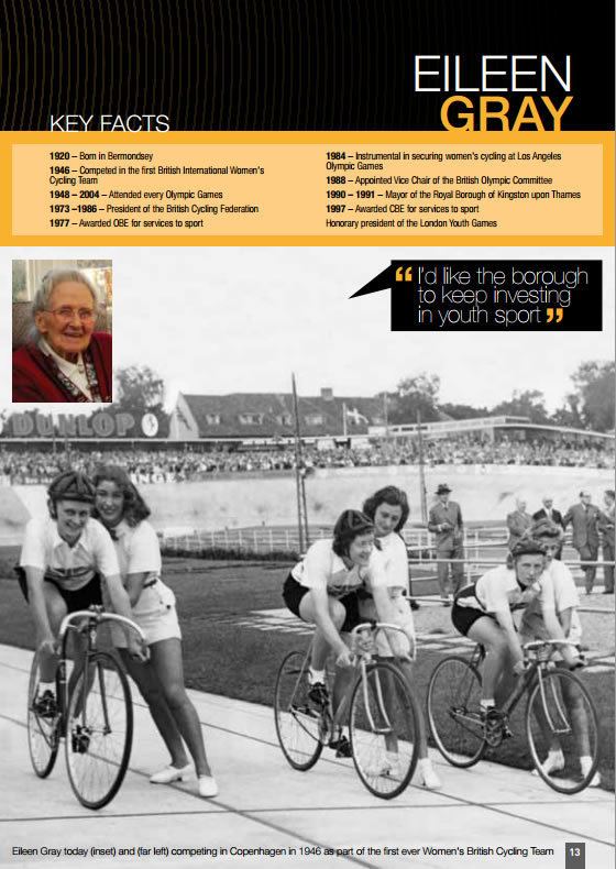 Eileen Gray (cyclist) Champion of Womens Cycling Eileen Gray Kingston Upon Thames