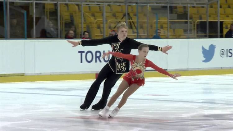 Ekaterina Borisova 2015 ISU Jr Grand Prix Torun Pairs Short Program Ekaterina