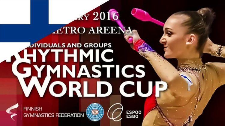 Ekaterina Volkova (rhythmic gymnast) Ekaterina VOLKOVA Ribbon Qualify Rhythmic Gymnastics World Cup 2016