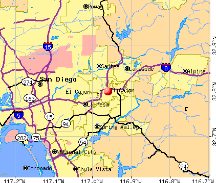 El Cajon, California El Cajon California CA 92071 profile population maps real