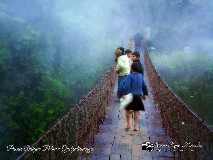 El Palmar, Quetzaltenango Los recordados puentes de hamaca Antiguo Palmar Quetzaltenango El