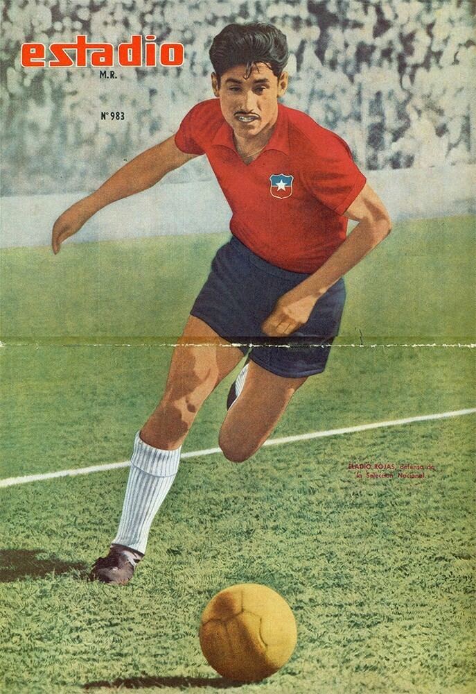Eladio Rojas Eladio Rojas of Everton Vina del Mar Chile in 1962 cromos