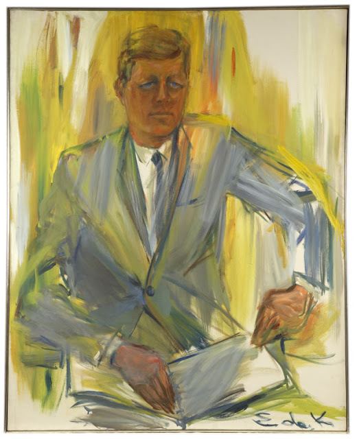 Elaine de Kooning John F Kennedy Elaine de Kooning WikiArtorg