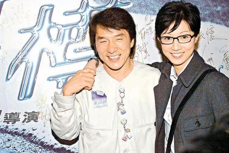 Elaine Ng Yi-Lei with Jackie Chan