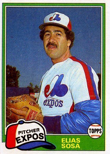 Elias Sosa 1981 Topps 181 Elias Sosa Montreal Expos Baseball Cards