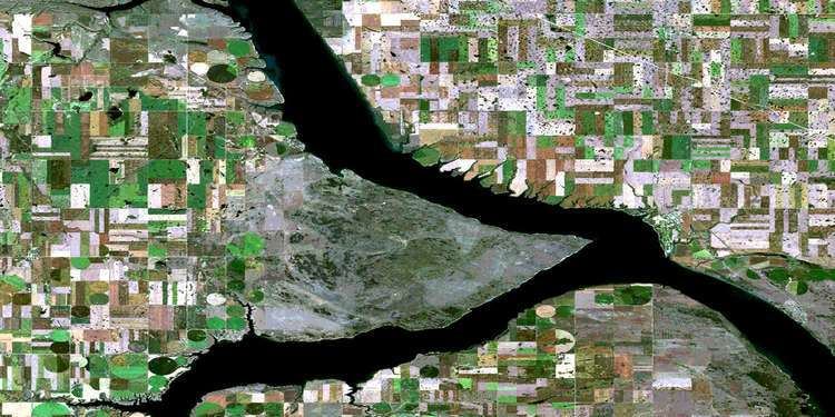 Elbow, Saskatchewan Elbow SK Free Satellite Image Map 072O02 at 150000