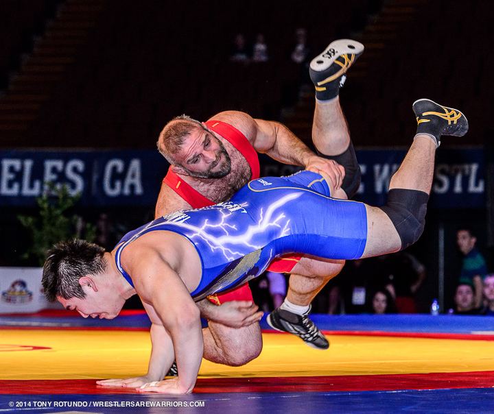 Eldar Kurtanidze 2014 OPEN WRESTLING FILA FREESTYLE WORLD CUP JPN vs GEO